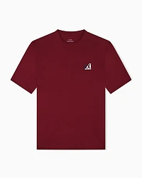 Armani Exchange - Regular fit T-shirt with small logo, Man, Red, Size: