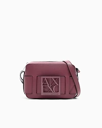 Armani Exchange - Crossbody bag with logo, Woman, Burgundy, Size: TU