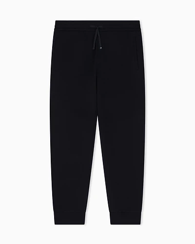 Armani Exchange - Cotton blend jogger pants, Man, Black, Size: