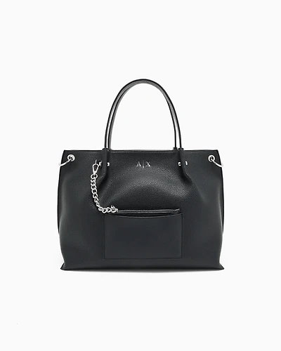 Armani Exchange - Shopper bag with clutch, Woman, Black, Size: TU