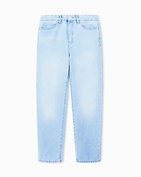 Armani Exchange - Rigid denim boyfriend jeans, Woman, Blue, Size: