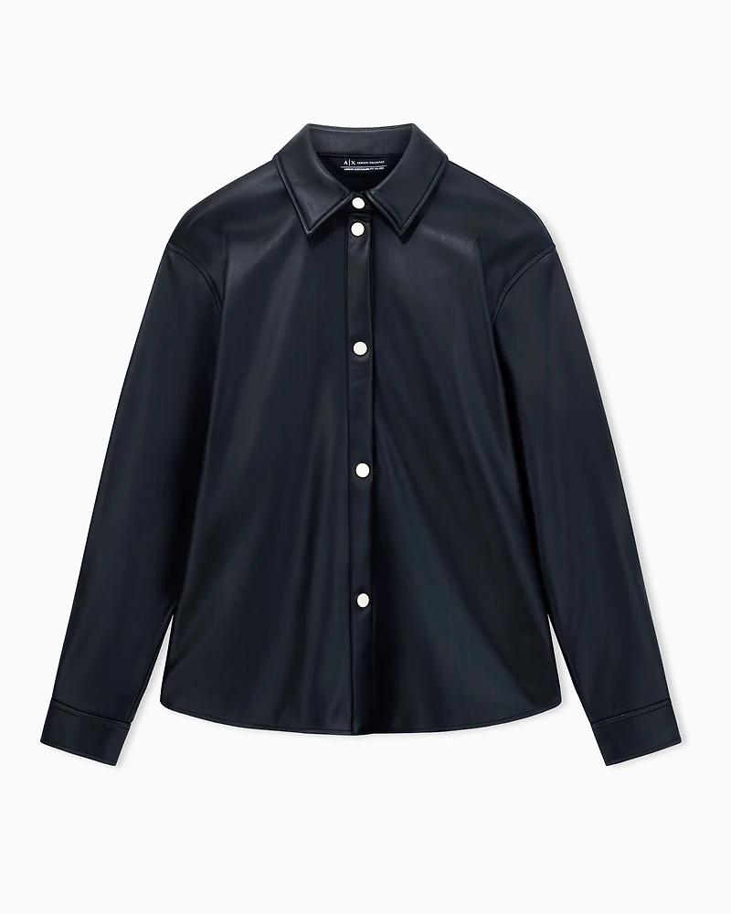 Armani Exchange - Casual Shirts, Woman, Black, Size: