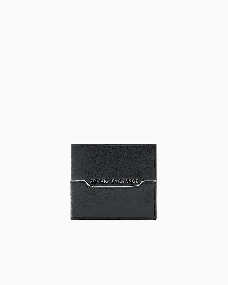 SLIM BLACK LOGO BOOK WALLET