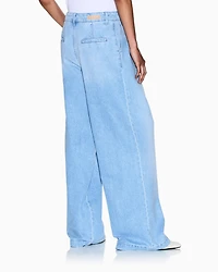 Armani Exchange - LIGHT BLUE DENIM TROUSER, Woman, Blue, Size: