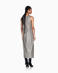 Longuette dress with slit