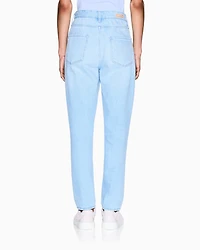 Armani Exchange - Rigid denim boyfriend jeans, Woman, Blue, Size: