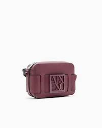Armani Exchange - Crossbody bag with logo, Woman, Burgundy, Size: TU