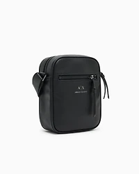 Armani Exchange - Crossbody bag with logo, Man, Black, Size: TU
