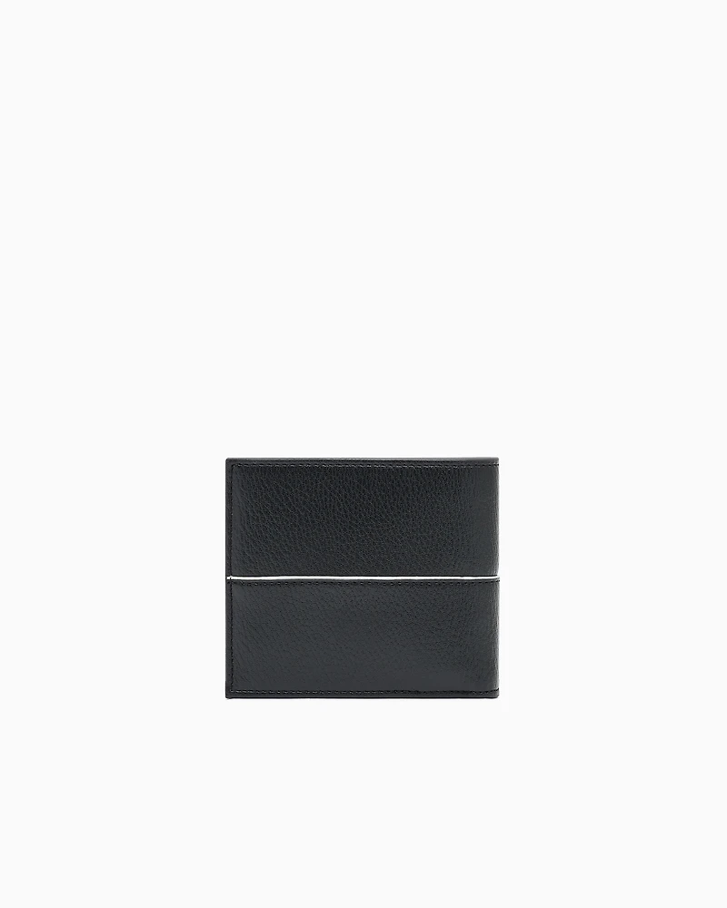 SLIM BLACK LOGO BOOK WALLET