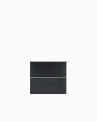 SLIM BLACK LOGO BOOK WALLET
