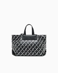 Armani Exchange - Diamond Graphic Tote Bag, Woman, Black, Size: TU