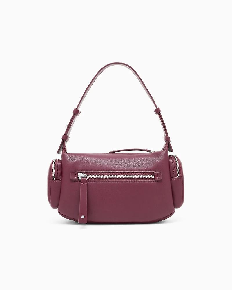 Armani Exchange - Large shoulder bag with side pockets, Woman, Burgundy, Size: TU