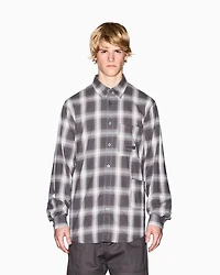 Armani Exchange - Regular fit check pattern shirt, Man, Brown, Size: