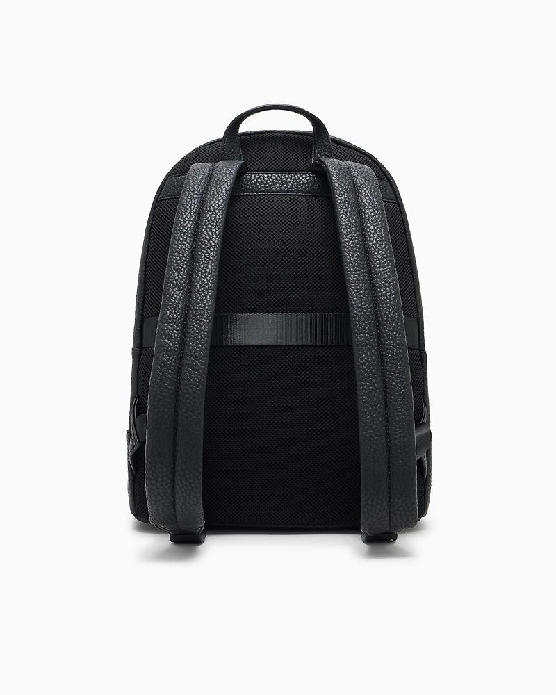 Coated fabric backpack
