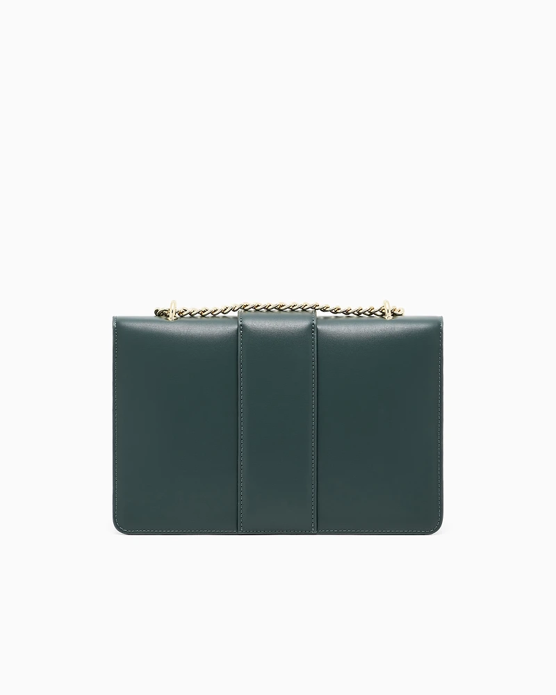 Armani Exchange - Shoulder bag with metal logo, Woman, Green, Size: TU