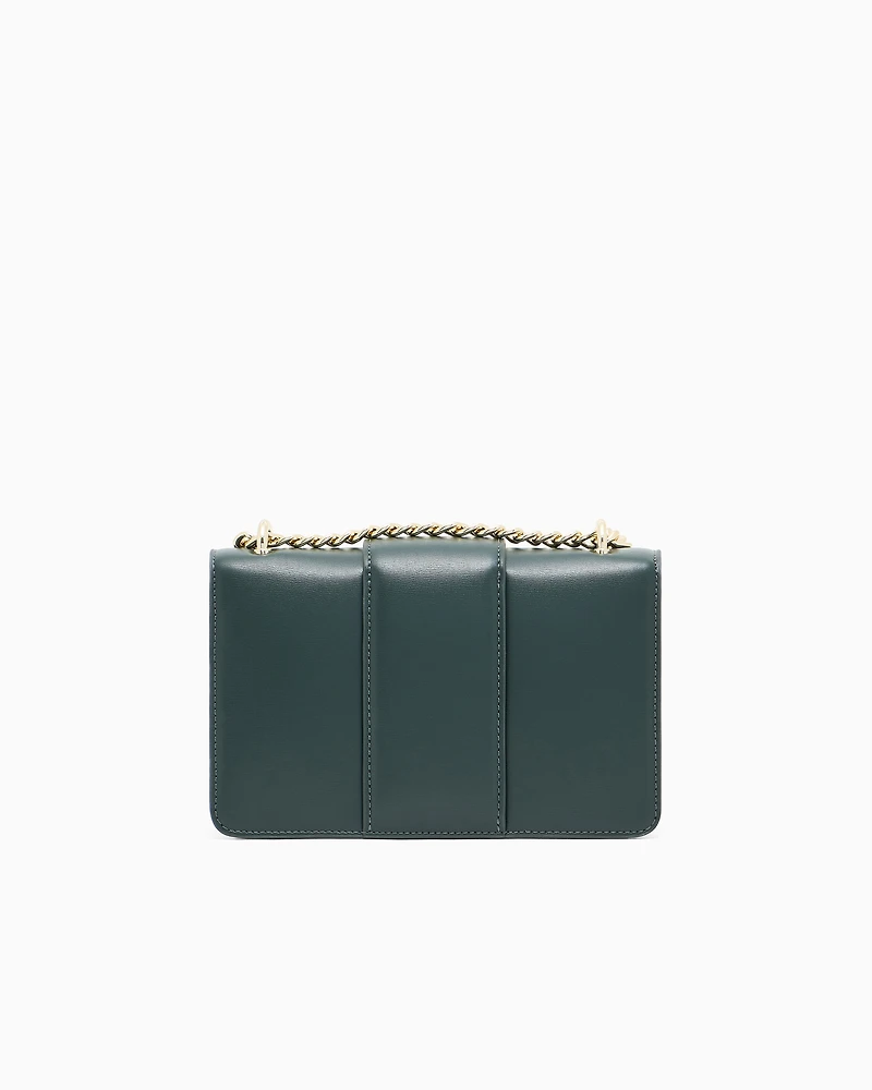 Armani Exchange - Shoulder bag with metal logo, Woman, Green, Size: TU