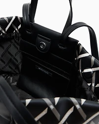 Armani Exchange - Diamond Graphic Tote Bag, Woman, Black, Size: TU