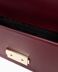 Armani Exchange - Shoulder bag with metal logo, Woman, Burgundy, Size: TU