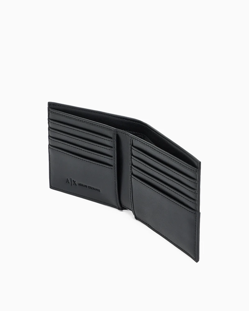 SLIM BLACK LOGO BOOK WALLET