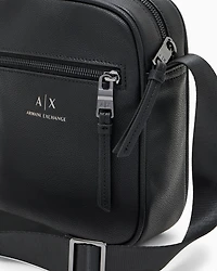Armani Exchange - Crossbody bag with logo, Man, Black, Size: TU