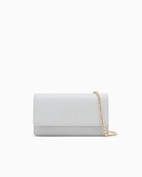 Emporio Armani - Mini bag in tumbled leather, Woman, Grey, Size: TU