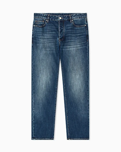 Armani Exchange - Relaxed fit jeans stretch denim, Man, Blue, Size:
