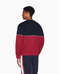 Armani Exchange - Two-tone sweatshirt stretch fabric, Man, Blue, Size:
