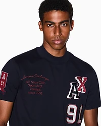 Regular fit multi-logo T-shirt