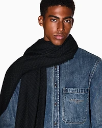 Jacquard logo scarf