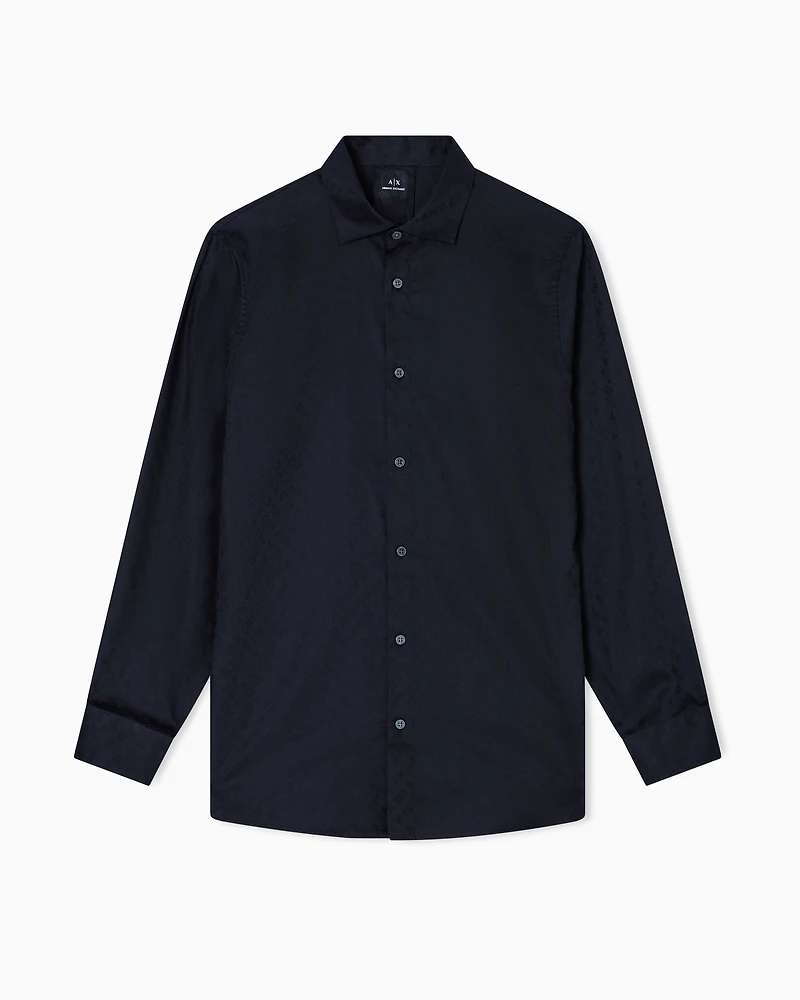 Regular fit shirt with allover logo
