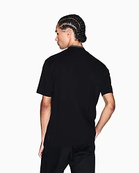 Pique polo shirt with zip