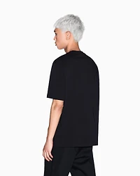Armani Exchange - Regular fit T-shirt with small logo, Man, Black, Size: