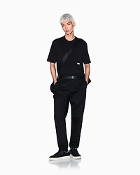 Armani Exchange - Regular fit T-shirt with small logo, Man, Black, Size:
