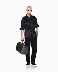 Regular fit shirt with lettering logo