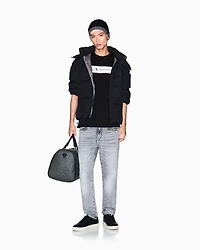 Armani Exchange - Regular fit T-shirt with rectangular logo, Man, Black, Size: