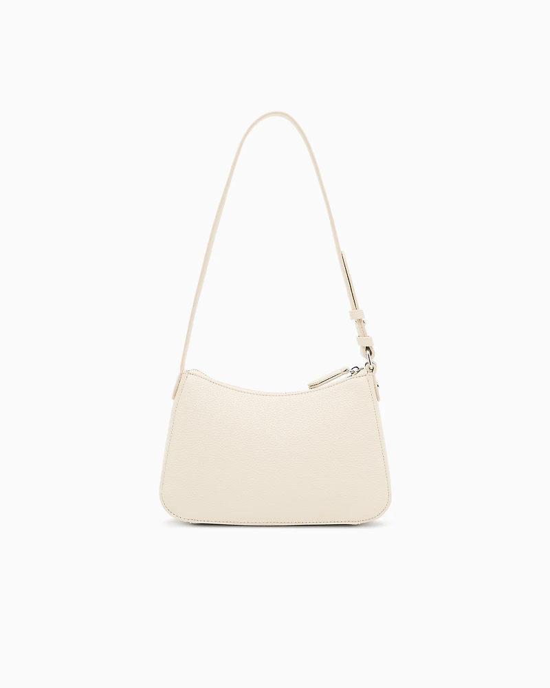 Armani Exchange - Textured shoulder bag, Woman, Beige, Size: TU