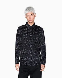 Regular fit shirt with lettering logo