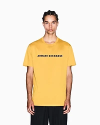 Armani Exchange -  Regular fit T-shirt with logo, Man, Yellow, Size: