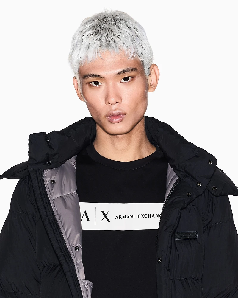 Regular fit T-shirt with rectangular logo