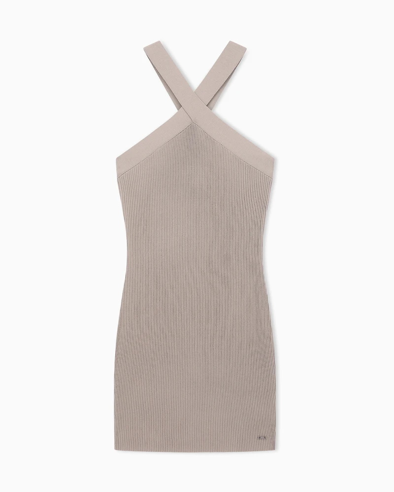 Short stretch knit dress