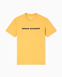 Armani Exchange -  Regular fit T-shirt with logo, Man, Yellow, Size: