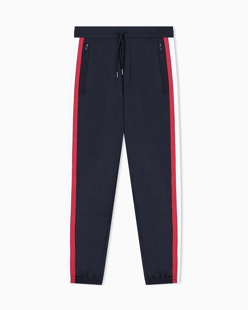 Trousers with side stripes