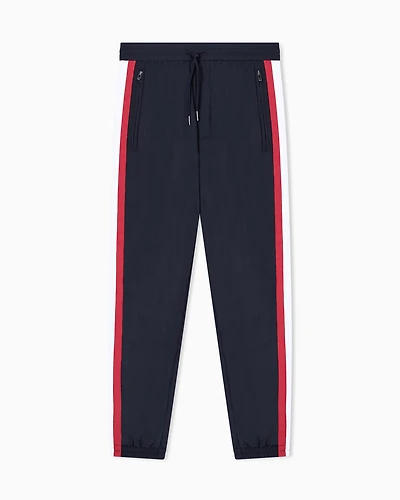 Trousers with side stripes