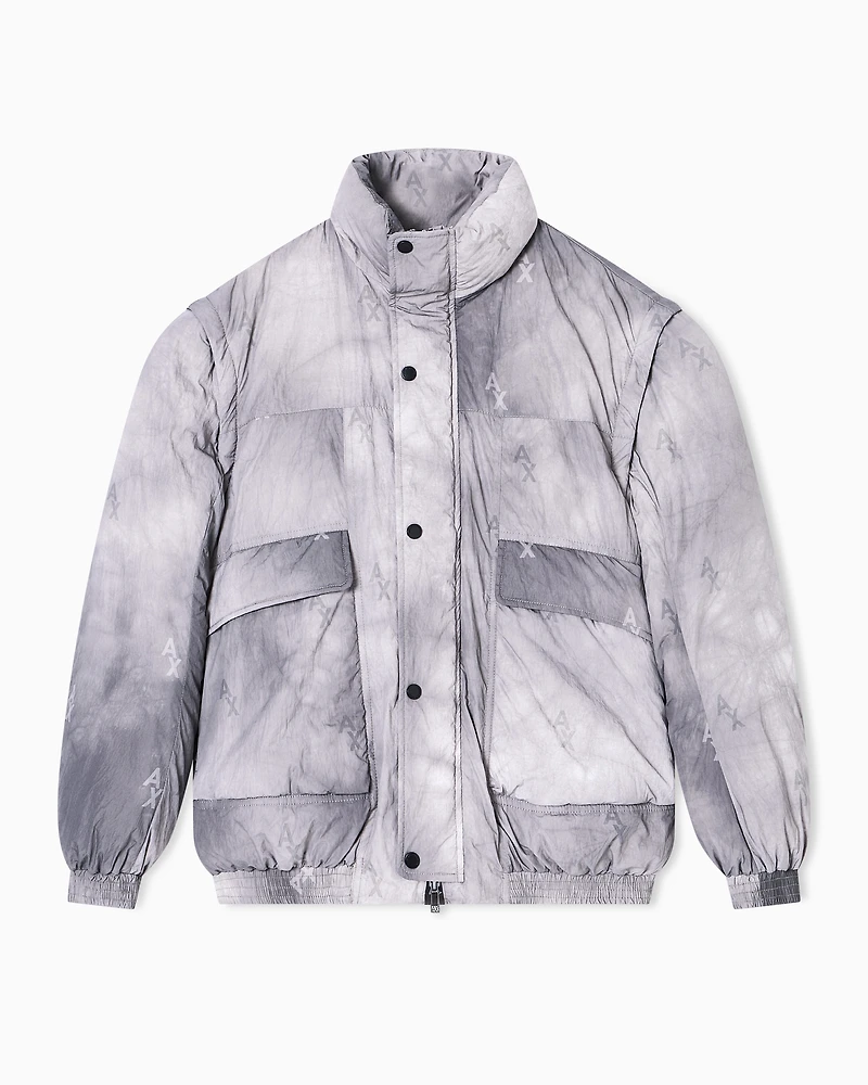 Armani Exchange - Jacket with removable sleeves, Man, Grey, Size:
