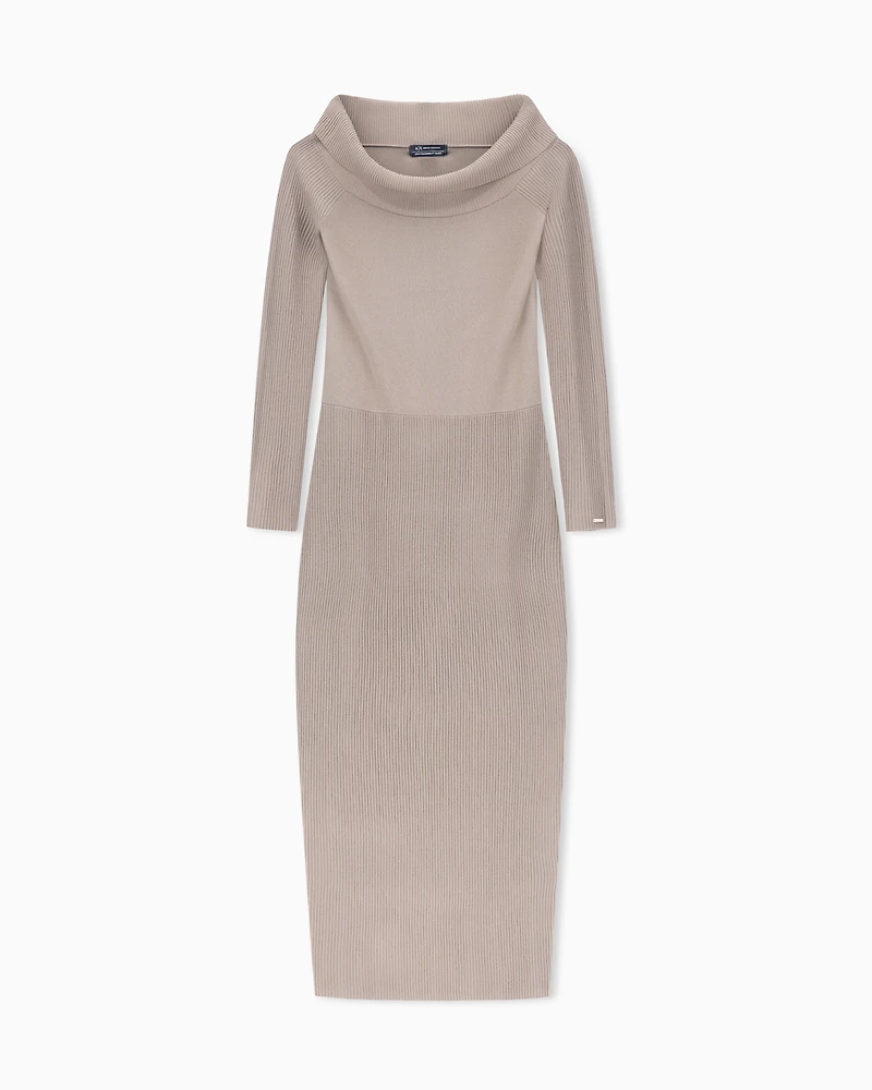 Ribbed midi dress
