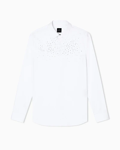 Armani Exchange - Classic Shirts, Man, White, Size: