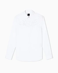 Armani Exchange - Shirt with rhinestones, Man, White, Size: