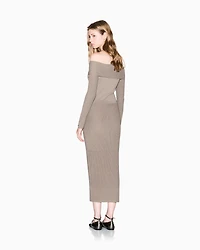 Ribbed midi dress