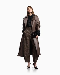 Emporio Armani - Valentine’s Day capsule collection satin crêpe shirt, Woman, Black, Size: