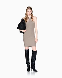 Short stretch knit dress